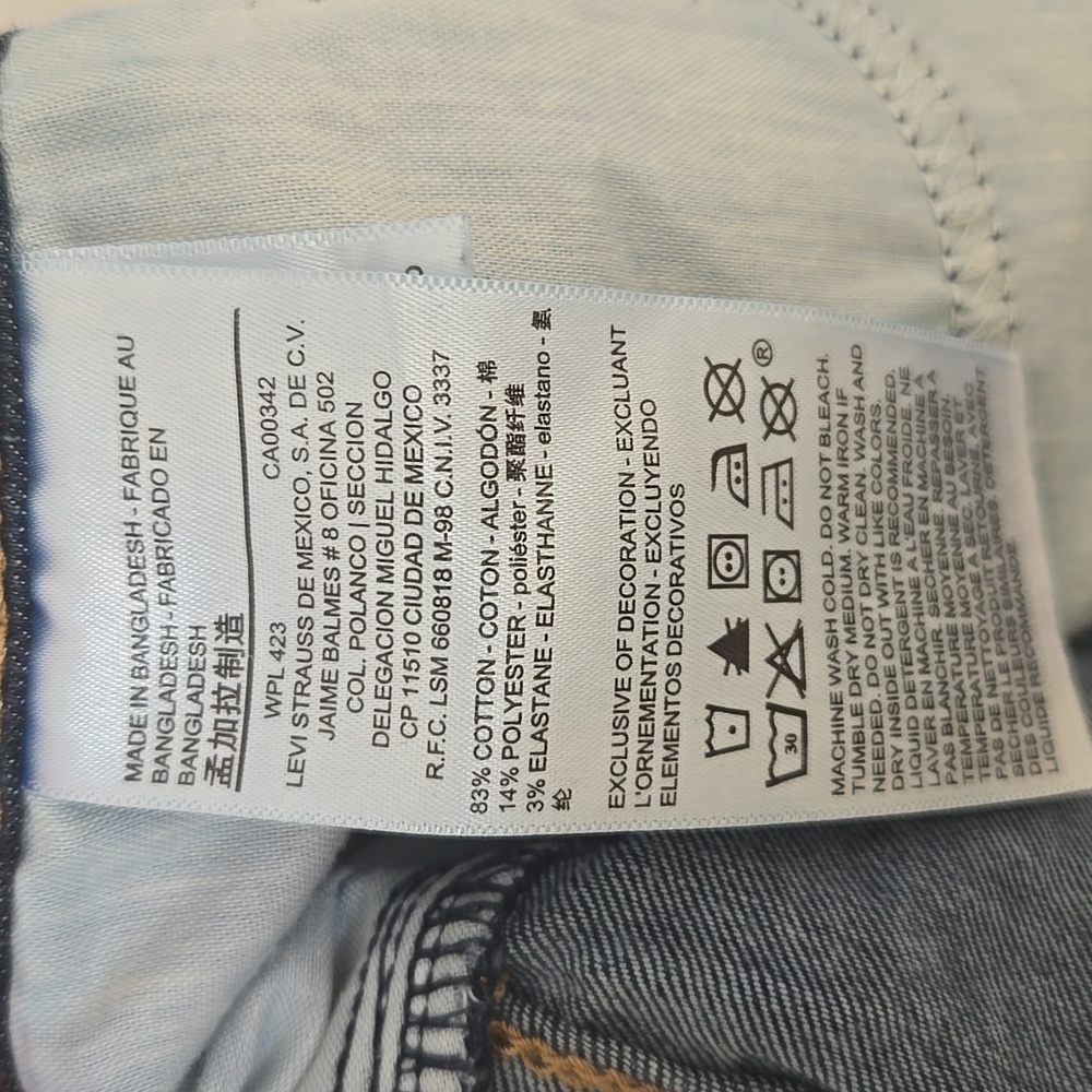 Denizen From Levis Women's Modern Boot Cut Dark Blue Denim Jeans Size 10 - Picture 11 of 12